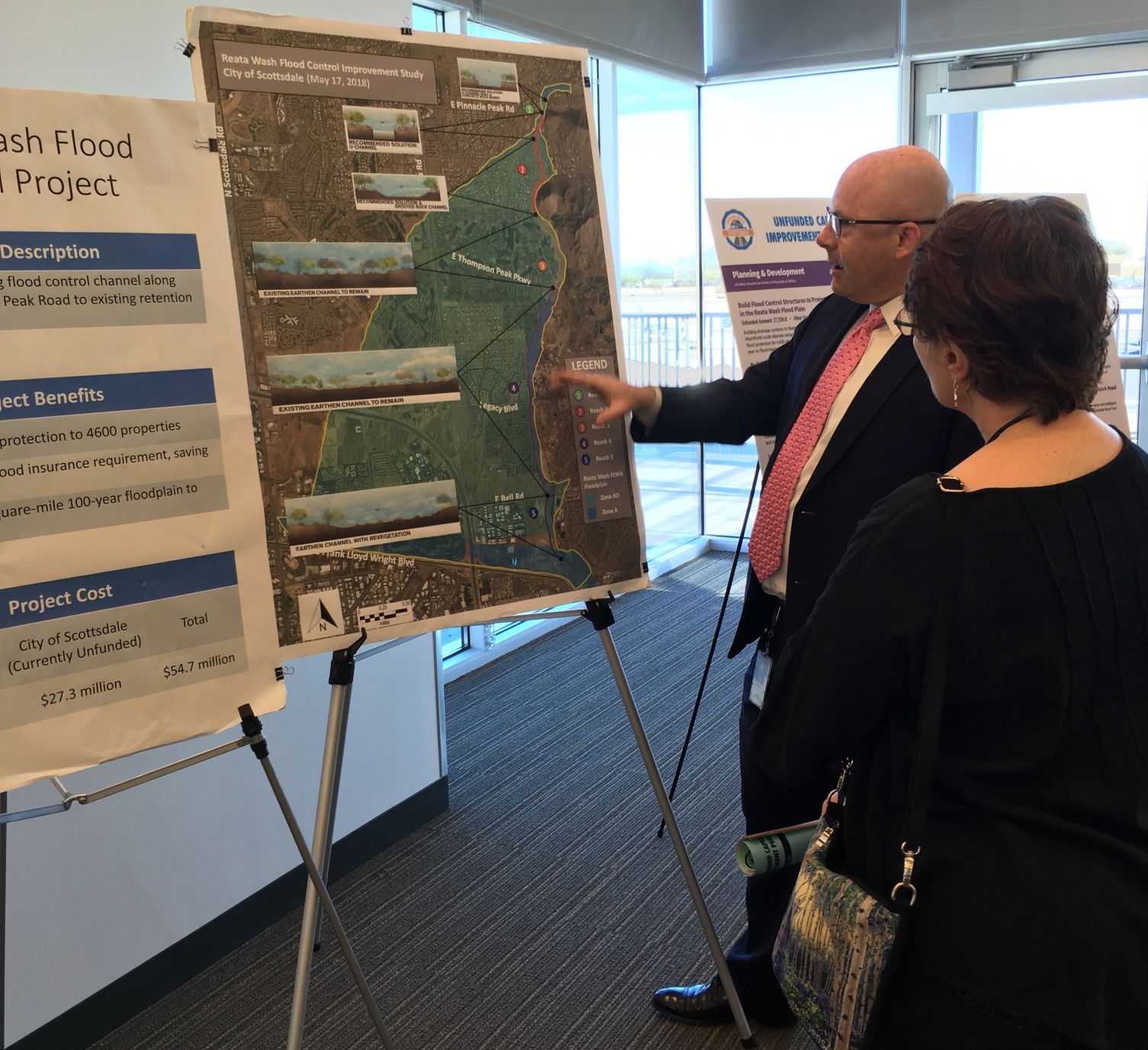 Scottsdale flood plan control project floodplain